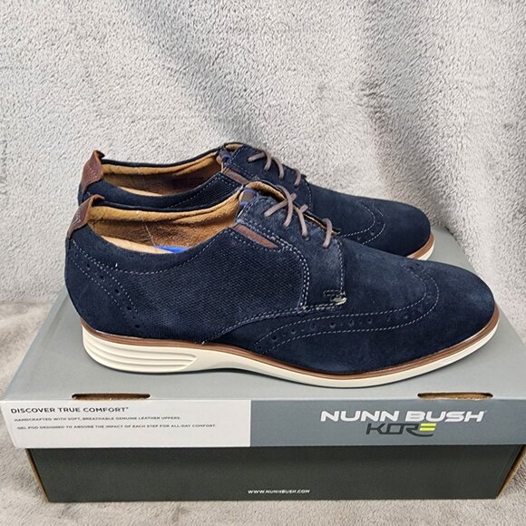 Nunn Bush Shoes Mens Size 8 Navy Blue New Haven Lace Up Oxford *NWT* main image 8